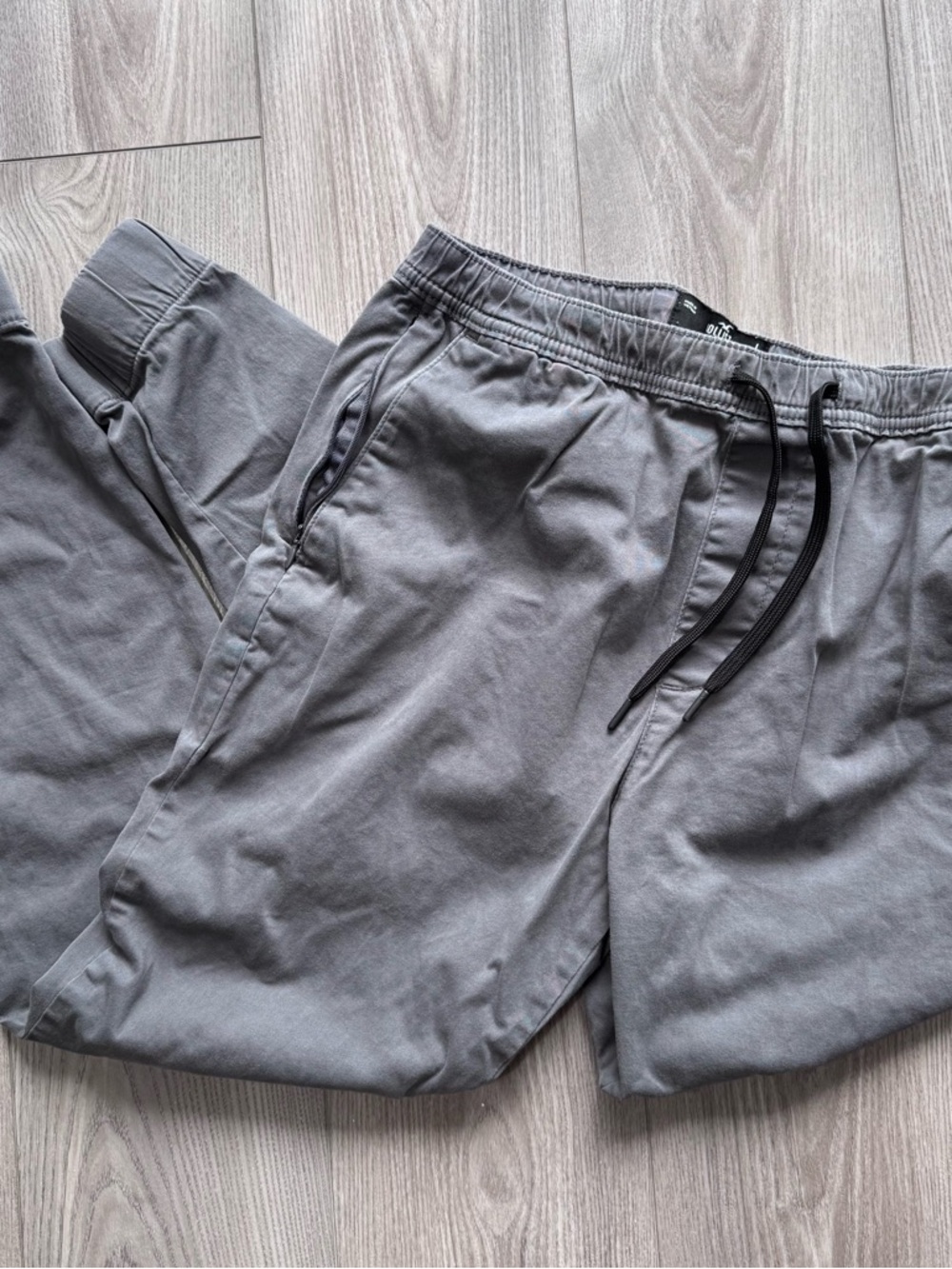 Hollister Men's Gray Joggers with Drawstring